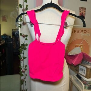 NFS FP Movement by Free People Neon Pink Crop Top